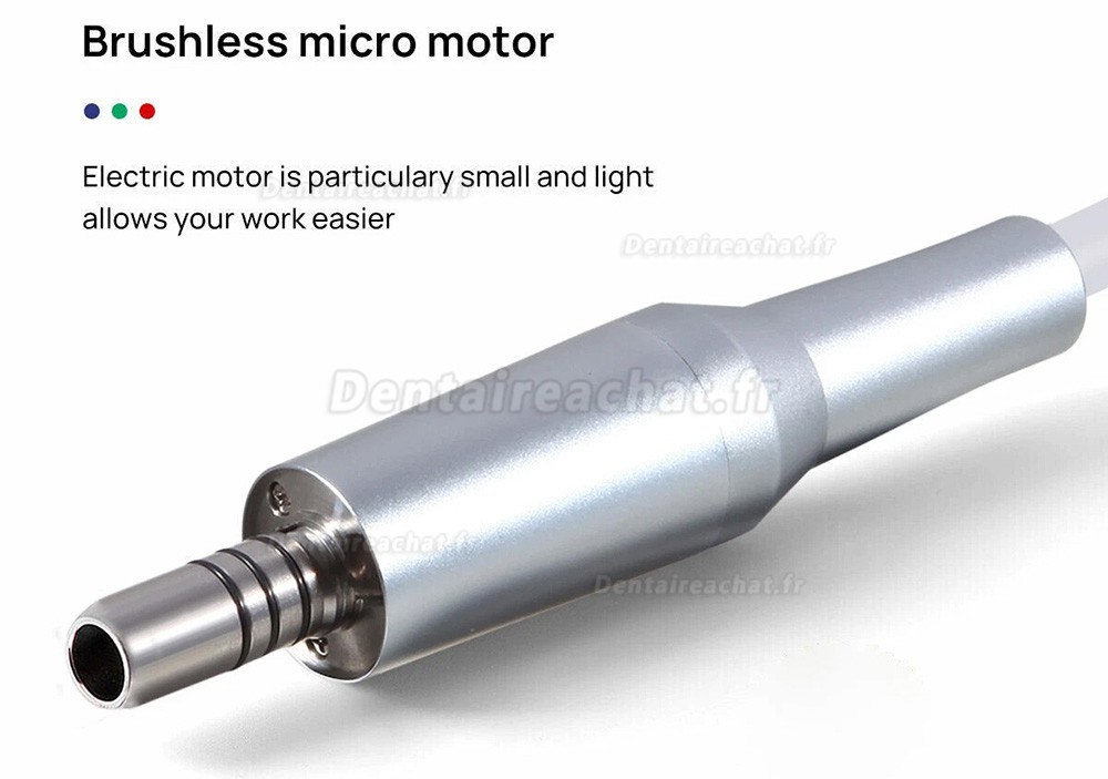 Micromoteur électrique intégré avec éclairage LED pour fauteuil dentaire